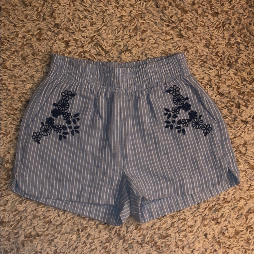 Embroidered Soft Shorts